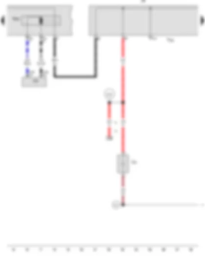 Wiring Diagram  AUDI A4 2012 - Battery isolation igniter - Terminal 30 wiring junction 2 - Jump start socket