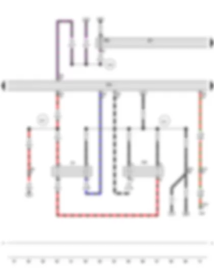 Wiring Diagram  AUDI A4 2010 - Starter motor relay - Engine control unit - Starter motor relay 2