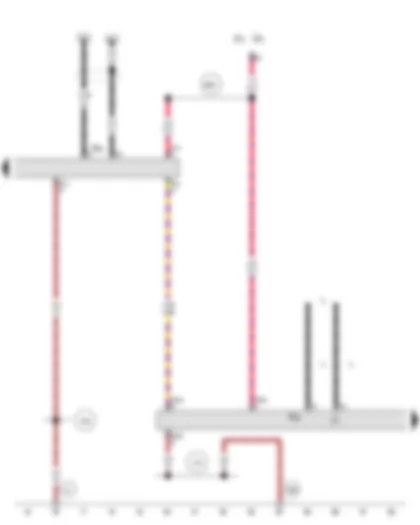 Wiring Diagram  AUDI A4 2008 - Telephone transmitter and receiver unit - Aerial amplifier for mobile telephone