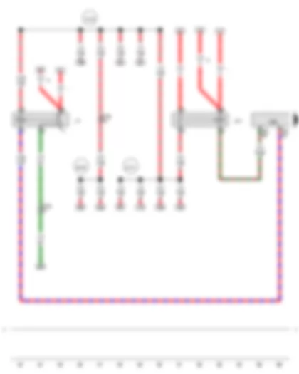 Wiring Diagram  AUDI A4 2009 - Fuel pump relay - Terminal 30 voltage supply relay - Engine control unit