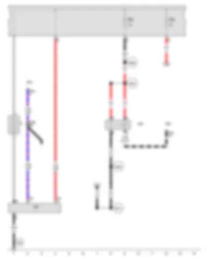 Wiring Diagram  AUDI A4 2008 - Terminal 15 voltage supply relay - Battery monitor control unit