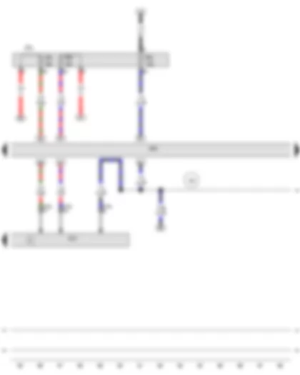 Wiring Diagram  AUDI A4 2008 - Signal system control unit