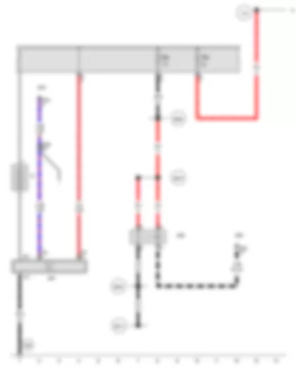 Wiring Diagram  AUDI A4 2009 - Battery - Terminal 15 voltage supply relay - Battery monitor control unit