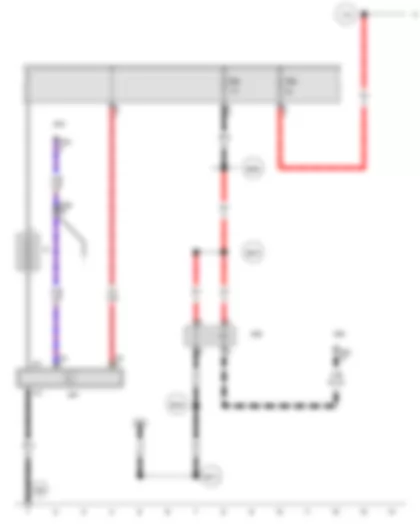 Wiring Diagram  AUDI A4 2008 - Battery - Terminal 15 voltage supply relay - Battery monitor control unit