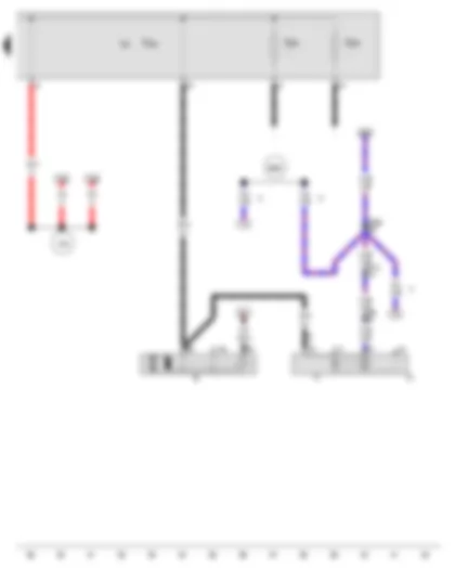 Wiring Diagram  AUDI A4 2011 - Starter - Alternator - Voltage regulator - Terminal 30 wiring junction 2 - Jump start socket
