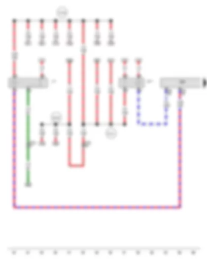 Wiring Diagram  AUDI A4 2010 - Fuel pump relay - Terminal 30 voltage supply relay