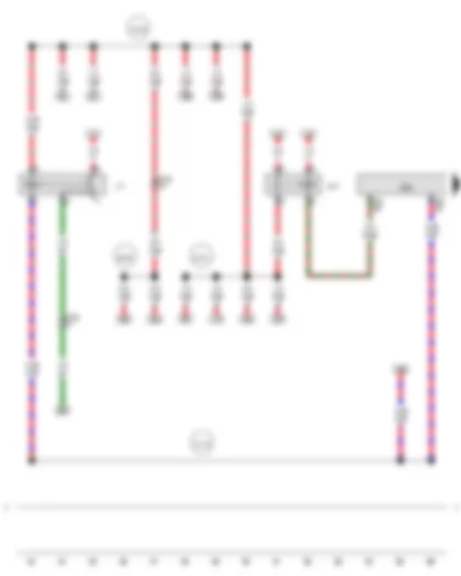Wiring Diagram  AUDI A4 2010 - Fuel pump relay - Terminal 30 voltage supply relay - Engine control unit