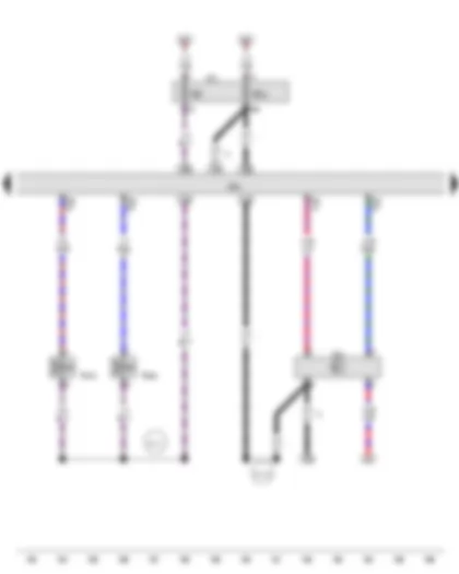 Wiring Diagram  AUDI A4 2012 - Air mass meter - Engine control unit - Fuel pressure regulating valve - Fuel metering valve
