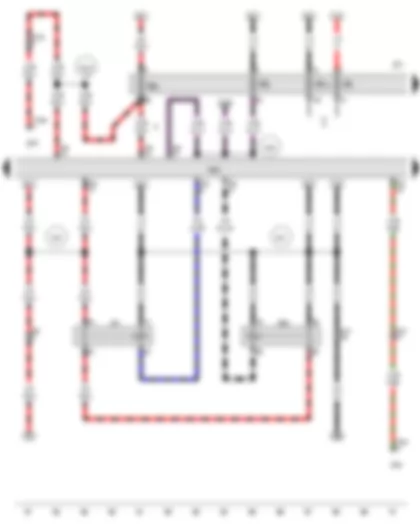 Wiring Diagram  AUDI A4 2016 - Starter motor relay - Starter motor relay 2 - Fuse carrier 1