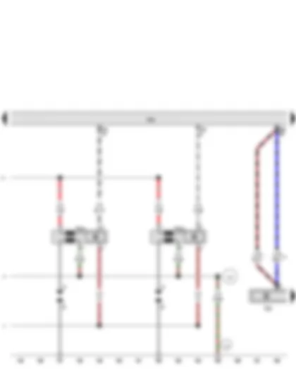 Wiring Diagram  AUDI A4 2013 - Engine speed sender - Ignition coil 3 with output stage - Ignition coil 4 with output stage