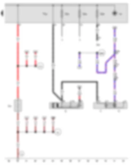 Wiring Diagram  AUDI A4 2016 - Starter - Alternator - Voltage regulator - Terminal 30 wiring junction 2 - Jump start socket