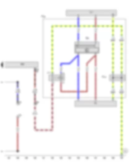 Wiring Diagram  AUDI A4 2016 - Special vehicle control unit - Blocking relay - Wiring connector - Distribution box - Exterior socket - 230 V - 110 V - Interior socket - 230 V - 110 V