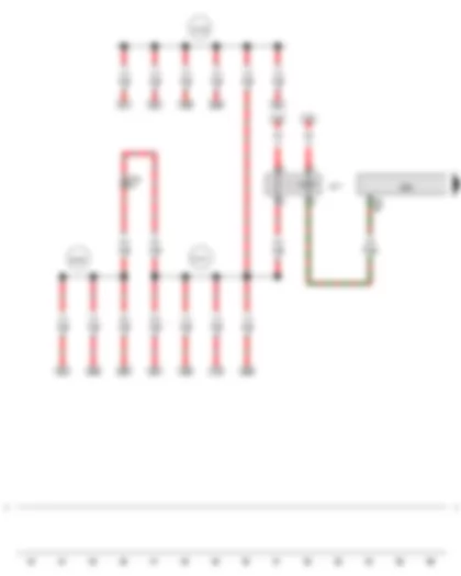 Wiring Diagram  AUDI A4 2016 - Terminal 30 voltage supply relay - Engine control unit