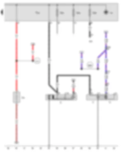 Wiring Diagram  AUDI A4 2015 - Starter - Alternator - Voltage regulator - Terminal 30 wiring junction 2 - Jump start socket