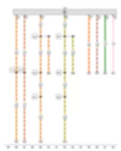 Wiring Diagram  AUDI A4 2017 - Data bus diagnostic interface - Connection 1 (convenience CAN bus - high) - in main wiring harness - Connection 3 (convenience CAN bus - high) - in main wiring harness - Connection 1 (convenience CAN bus - low) - in main wiring harness - Connection 3 (convenience CAN bus - low) - in main wiring harness