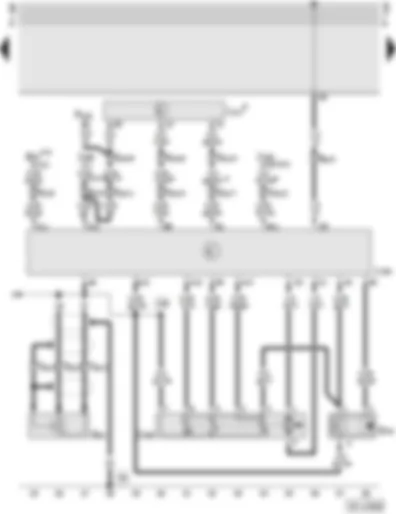 Wiring Diagram  AUDI A4 1995 - Motronic control unit - Hall sender - knock sensor - throttle valve