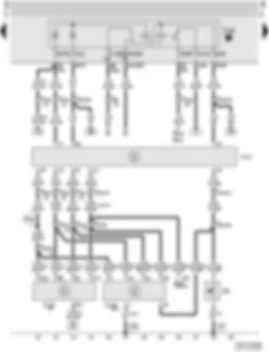 Wiring Diagram  AUDI A4 1995 - Four-speed automatic gearbox with selector lever lock (01N)