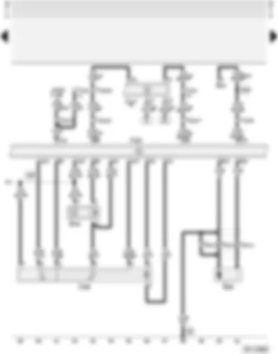 Wiring Diagram  AUDI A4 1996 - Motronic control unit - engine speed sender - throttle valve - hall sender