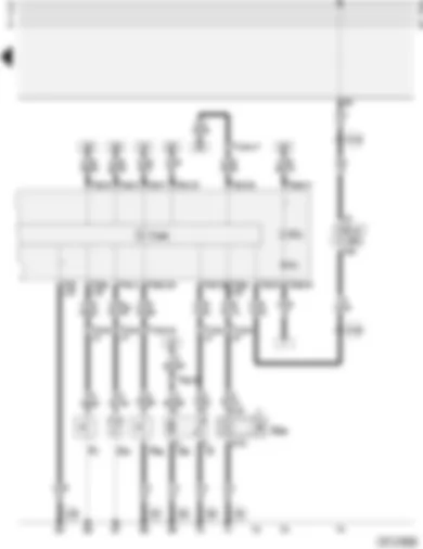 Wiring Diagram  AUDI A4 1996 - Dash panel insert - vehicle speed sender - fuel gauge sender - fuel pump - oil pressure switch - mini-check system control unit