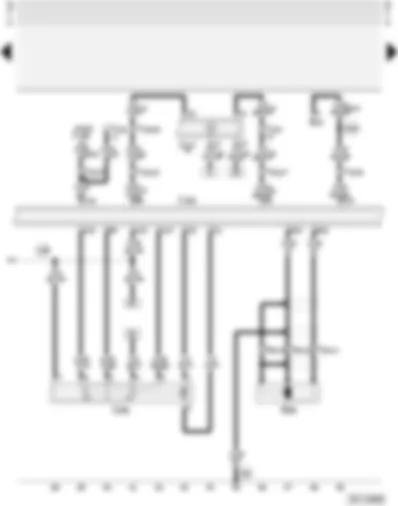 Wiring Diagram  AUDI A4 1996 - Motronic control unit - throttle valve control unit - engine speed sender
