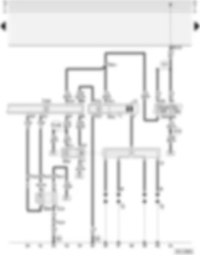 Wiring Diagram  AUDI A4 1996 - Motronic control unit - hall sender - ignition coil - lambda probes