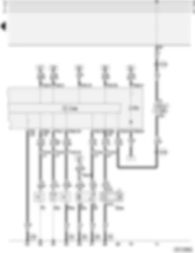 Wiring Diagram  AUDI A4 1996 - Dash panel insert - vehicle speed sender - fuel gauge sender - fuel pump - oil pressure switch - mini - check system control unit