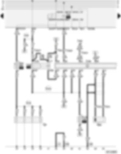Wiring Diagram  AUDI A4 1996 - Diesel direct injection system control unit - diesel direct injection system relay - glow plugs