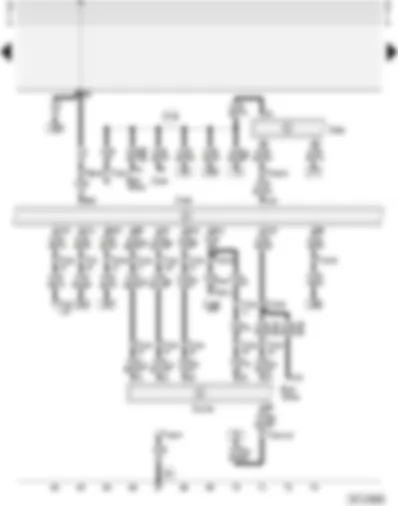 Wiring Diagram  AUDI A4 1997 - Multi-point injection control unit - diagnostic connector