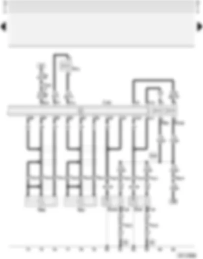 Wiring Diagram  AUDI A4 1997 - Multi-point injection control unit - fuel pump relay - lambda probes with heating