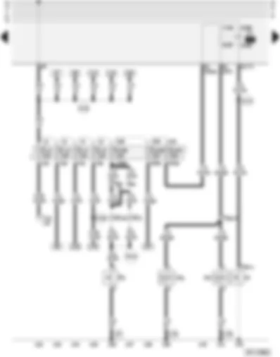 Wiring Diagram  AUDI A4 1997 - Fuse box - horn - luggage compartment light