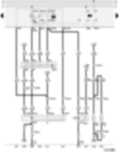 Wiring Diagram  AUDI A4 1997 - Windscreen washer/wiper system - heated washer jets