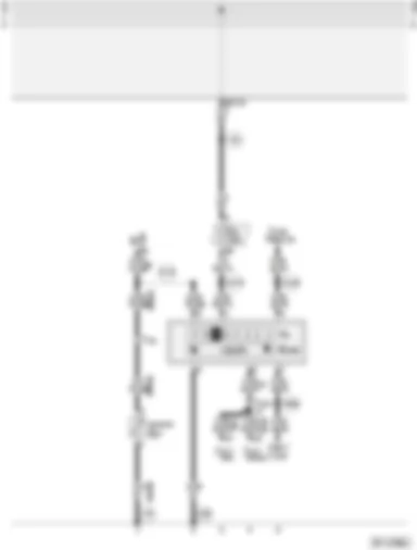 Wiring Diagram  AUDI A4 1997 - Ambient temperature and selector lever position indicator