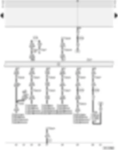 Wiring Diagram  AUDI A4 1996 - Five-speed automatic gearbox with selector lever lock (01V)