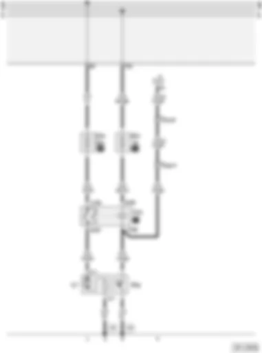 Wiring Diagram  AUDI A4 1998 - Radiator fan control - 80 W (without air conditioner - not for 1.9 l TDI 81 kW - 4 cylinder)