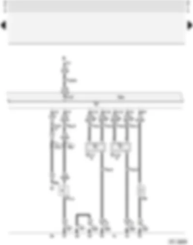Wiring Diagram  AUDI A4 1996 - Central locking system with interior lights switch-off delay - infra-red receiver and anti-theft alarm system with interior monitoring