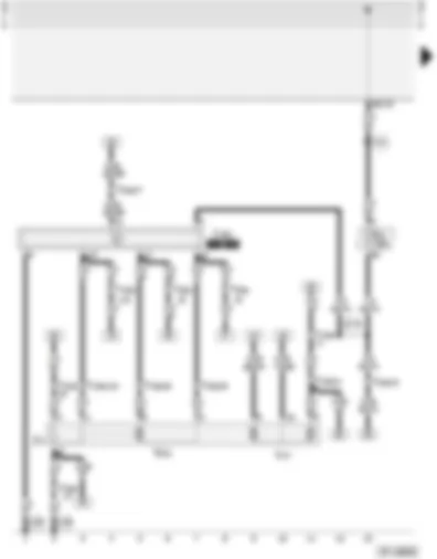 Wiring Diagram  AUDI A4 1996 - Electrically adjustable and heated exterior mirrors - with folding function