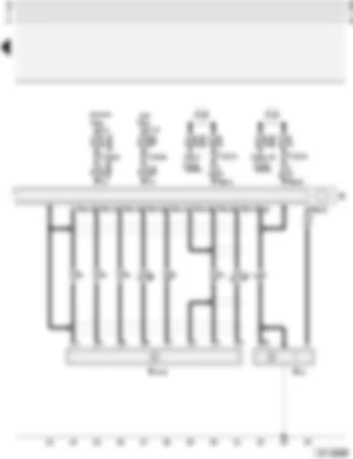 Wiring Diagram  AUDI A4 1997 - Radio Gamma- Delta sound system with CD changer - Audi Avant