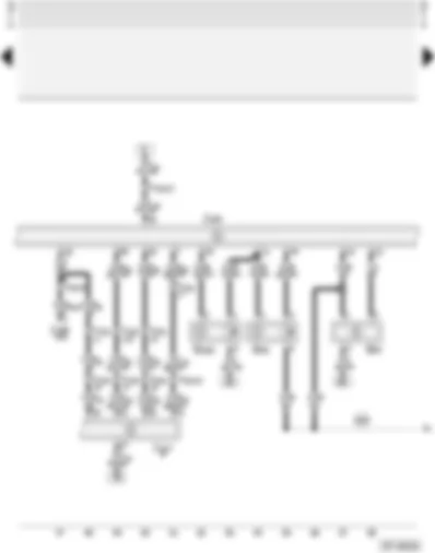 Wiring Diagram  AUDI A4 1996 - Motronic control unit - hall sender - air mass meter
