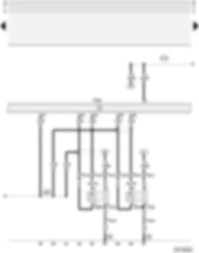 Wiring Diagram  AUDI A4 1996 - Motronic control unit - lambda probes with heating