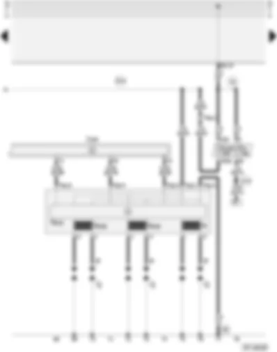 Wiring Diagram  AUDI A4 1996 - Motronic control unit - ignition system