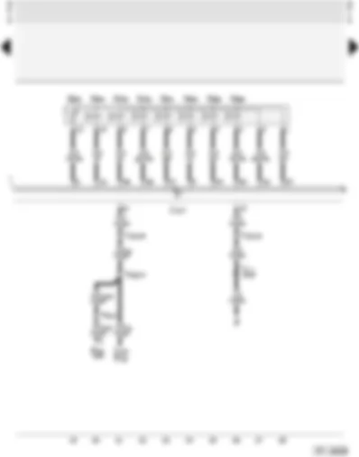 Wiring Diagram  AUDI A4 1996 - 4-speed automatic gearbox with selector lever lock (01N) - applicable from January 1996 onwards