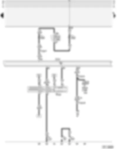 Wiring Diagram  AUDI A4 1996 - 4-speed automatic gearbox with selector lever lock (01N) - applicable from January 1996 onwards