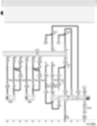 Wiring Diagram  AUDI A4 1996 - 4-speed automatic gearbox with selector lever lock (01N) - applicable from January 1996 onwards