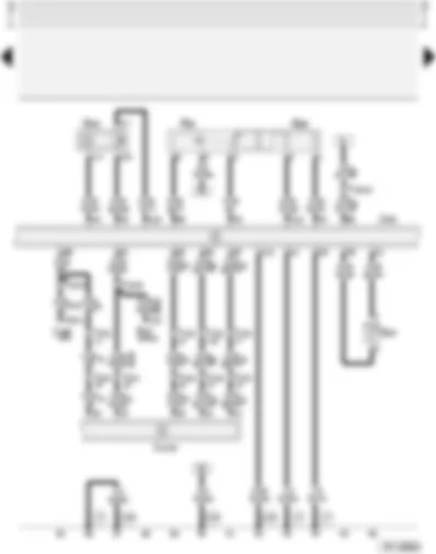 Wiring Diagram  AUDI A4 1997 - Multi-point injection control unit - throttle valve potentiometer - hall sender
