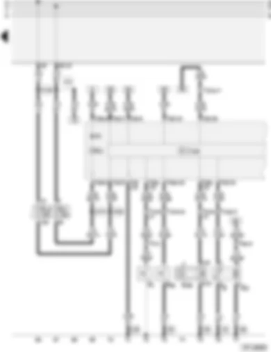 Wiring Diagram  AUDI A4 1997 - Dash panel insert - combi-processor in dash panel insert - vehicle speed sender - oil pressure switch - fuel pump