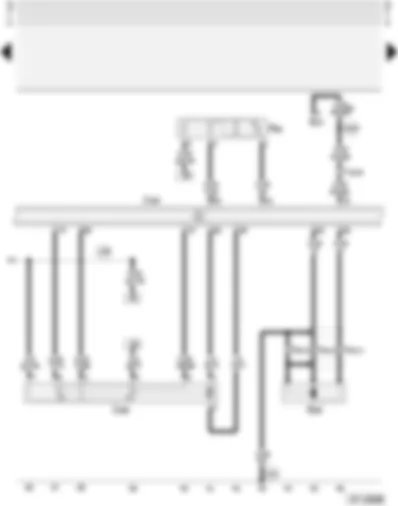 Wiring Diagram  AUDI A4 1997 - Motronic control unit - engine speed sender - throttle valve control unit - altitude sender