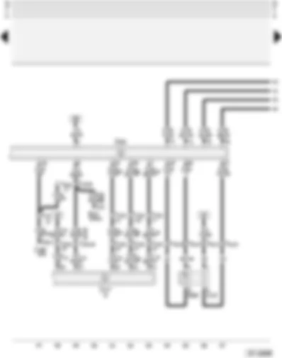 Wiring Diagram  AUDI A4 1997 - Motronic control unit - lambda probe