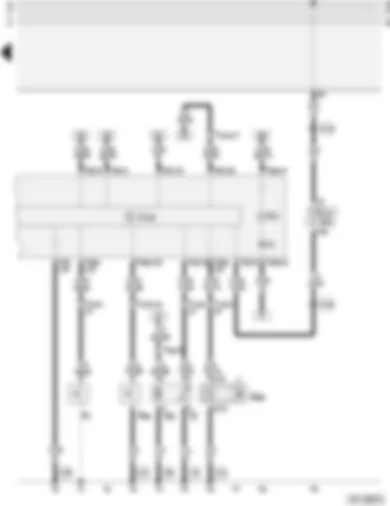 Wiring Diagram  AUDI A4 1997 - Dash panel insert - vehicle speed sender - fuel gauge sender - fuel pump - oil pressure switch - combi-processor in dash panel insert