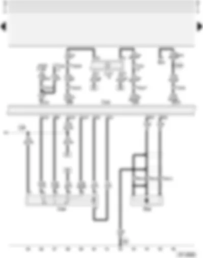 Wiring Diagram  AUDI A4 1997 - Motronic control unit - throttle valve control unit - engine speed sender