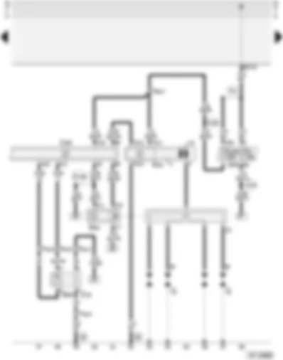 Wiring Diagram  AUDI A4 1997 - Motronic control unit - hall sender - ignition coil - lambda probe